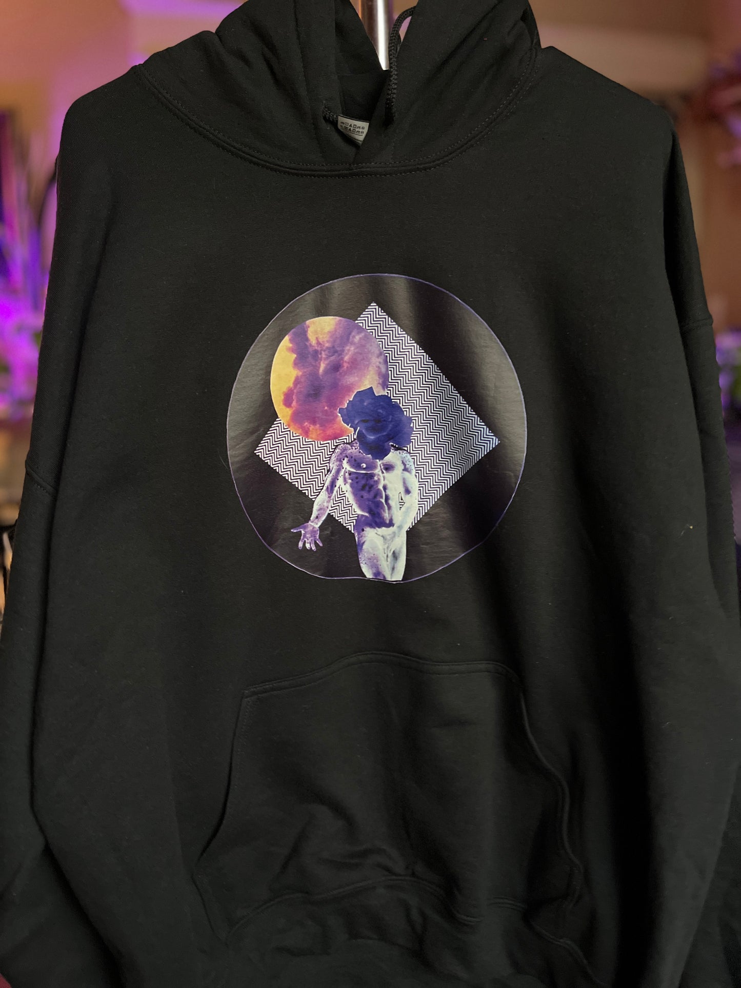 Hoodie- Mi Rumba Purple Glitch
