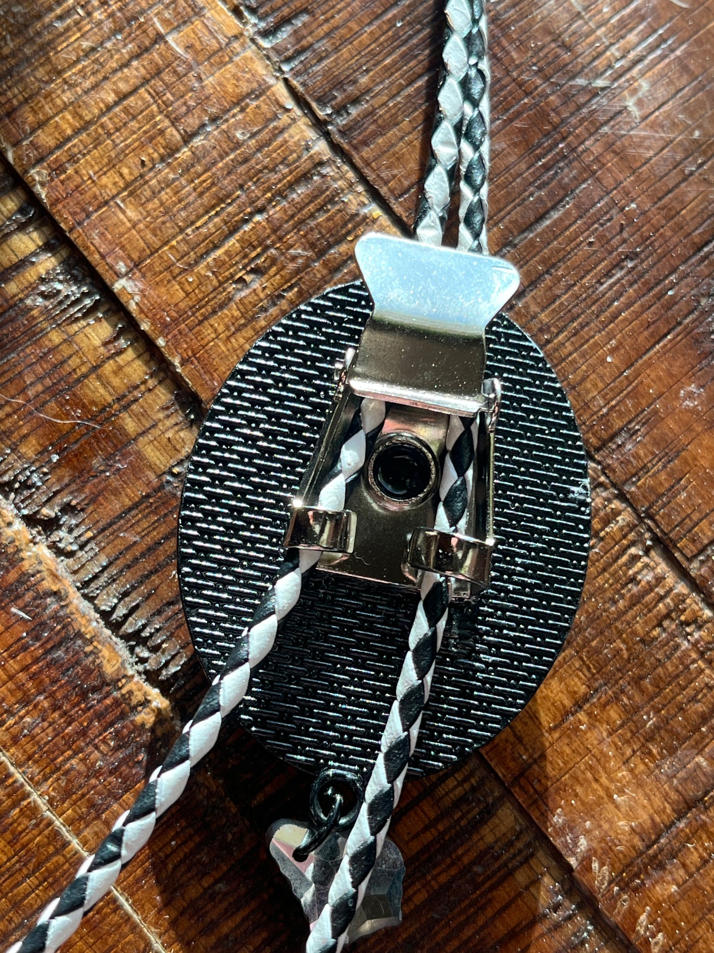 Bolo Tie- Note to Self B/W