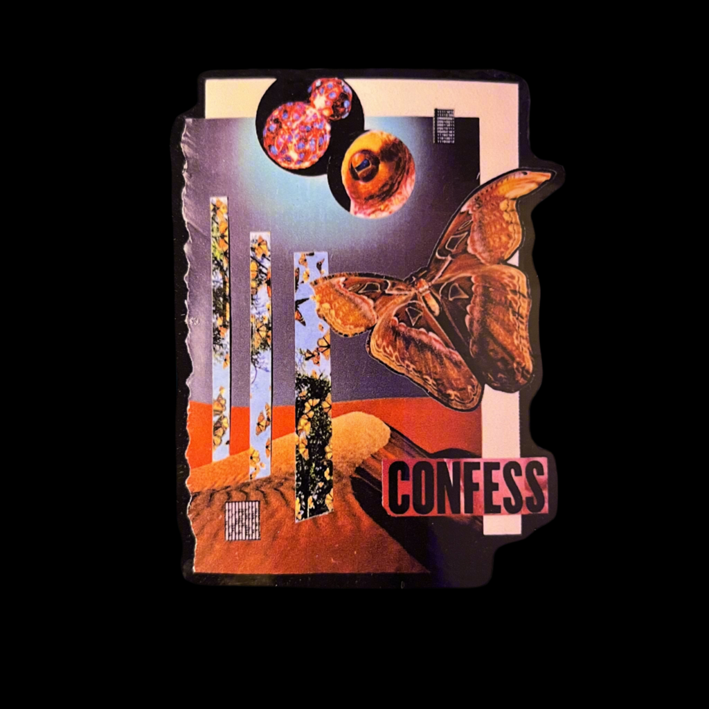 Sticker- CONFESS 3”  Glossy